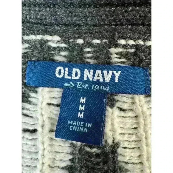 Old Navy Women’s M Aztec Sweater Open Front Cardigan Tunic Southwestern - Picture 9 of 13